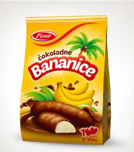 Bananice en sachet 150g Pionir